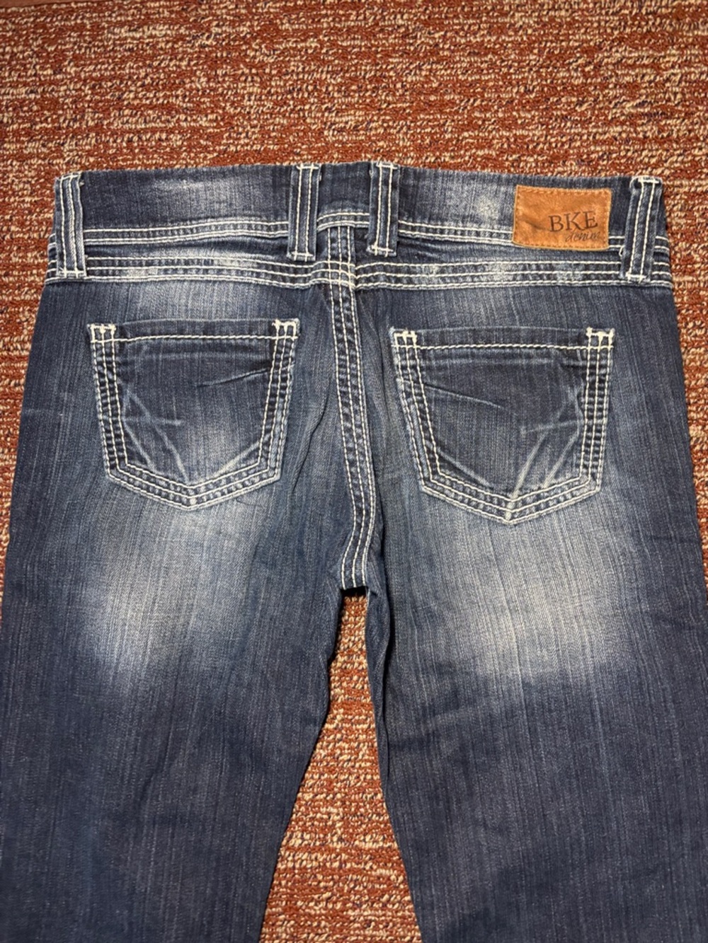 Vintage Y2K Buckle BKE Stella boot dark wash low rise stretch denim women’s 28 - Picture 4 of 13